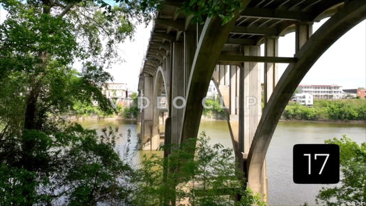 CLIP 17 - Selma, AL beneath Edmund Pettus Bridge with view of beautiful arches