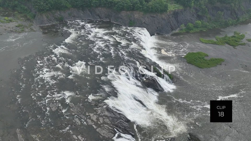 cohoes falls new york state stock video