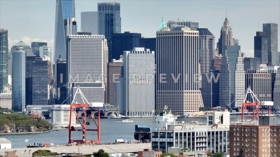 Photo - New York City, NY View of Manhattan skyscrapers from Staten Island
