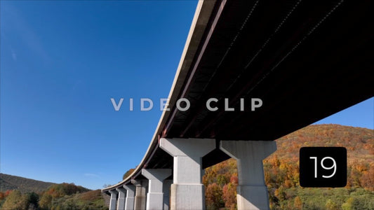 CLIP 19 - Tioga Dam and Reservoir, PA Infrastructure below bridge that crosses reservoir