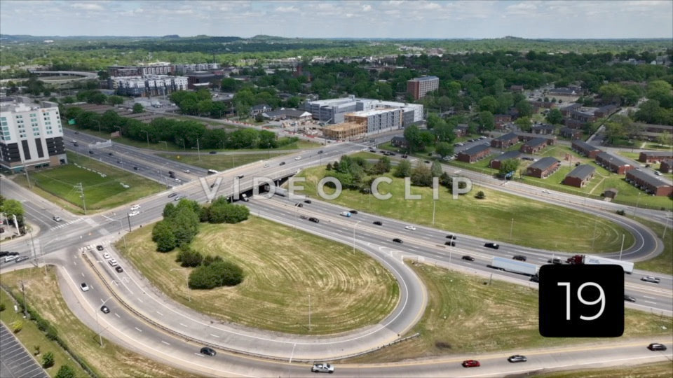 CLIP 19 - Nashville, TN traffic on highway interchange
