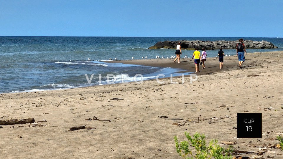 Stock Video Presque Isle State Park Erie PA