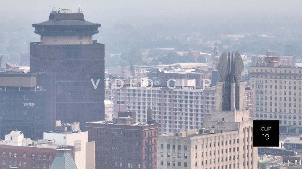 stock video canadian wildfire smoke rochester New York