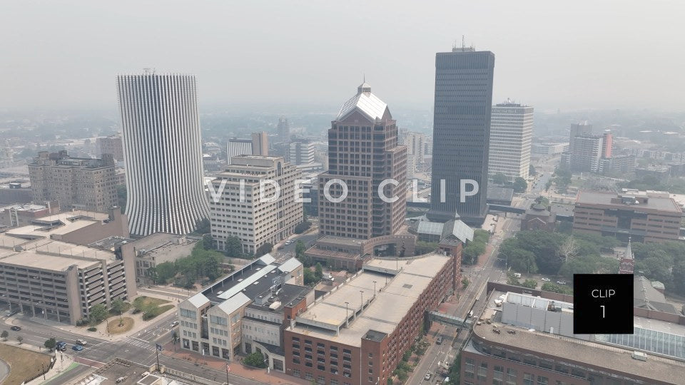 stock video canadian wildfire smoke rochester New York