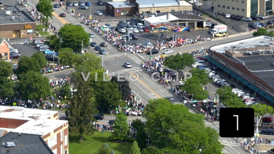 CLIP 1 - No Kings Protest at 12 Corners Plaza in Brighton, NY 06/14/25