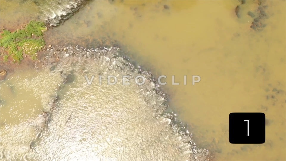 CLIP 1 - Prehistoric Fishing Weir, GA Ancient Indigenous Fish Trap in the Etowah River