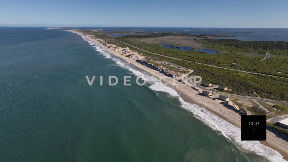 CLIP 1 - Outer Banks, NC Cape Hatteras National Seashore coastline beach