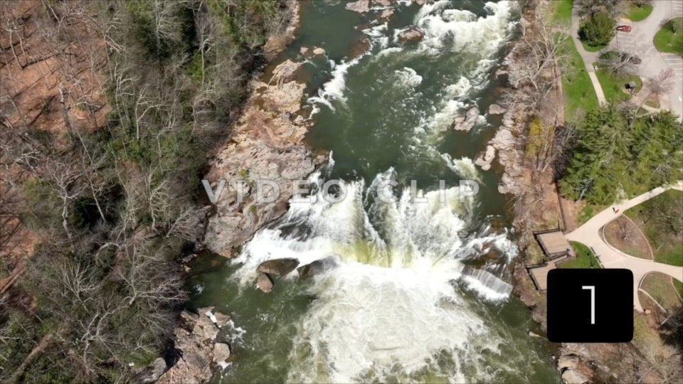 CLIP 1 - Ohiopyle, PA rapids and waterfalls with observation decks
