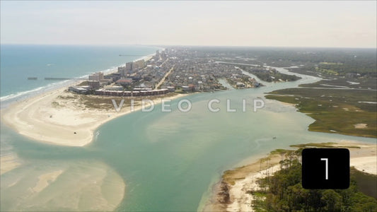 CLIP 1 - Cherry Grove Beach, SC view from North Inlet