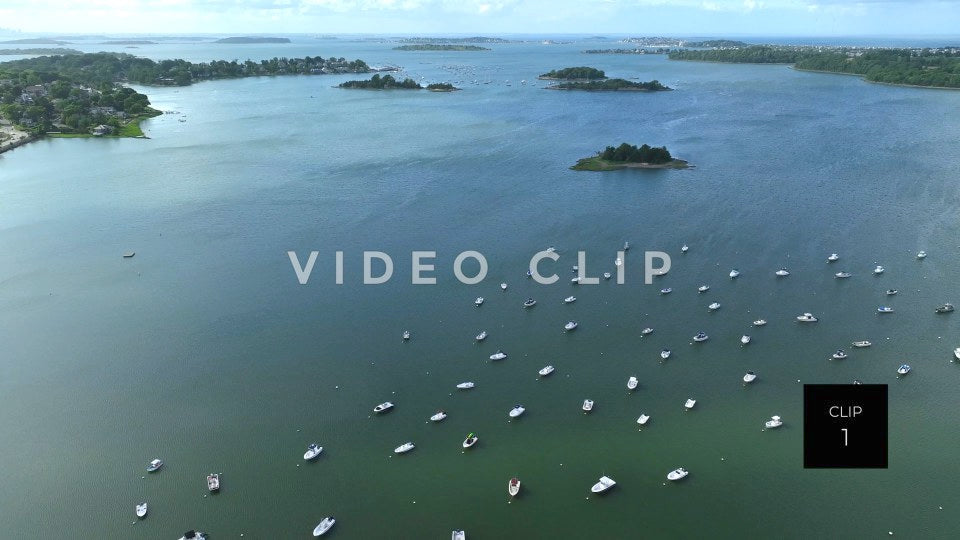 stock video boston harbor new england