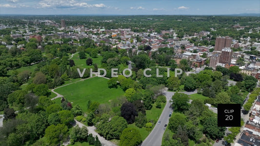 CLIP 20 - Albany, NY Washington Park with view of urban neighborhoods