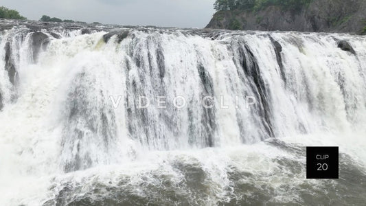 cohoes falls new york state stock video