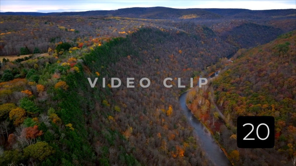 CLIP 20 - Pennsylvania Grand Canyon cinematic view of Canyon below