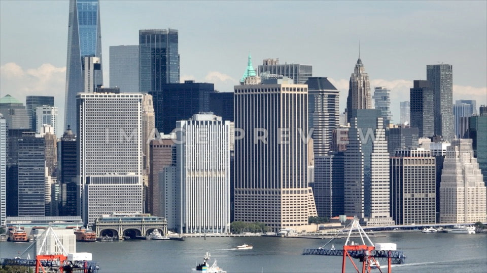 Photo - New York City, NY Manhattan Office towers along Hudson River