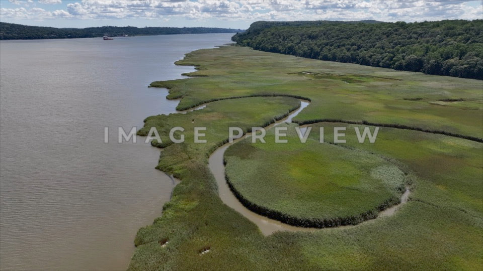 Photo - New York, NY Piermont Marsh Tidal Wetlands on Hudson River