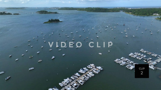 stock video boston harbor new england