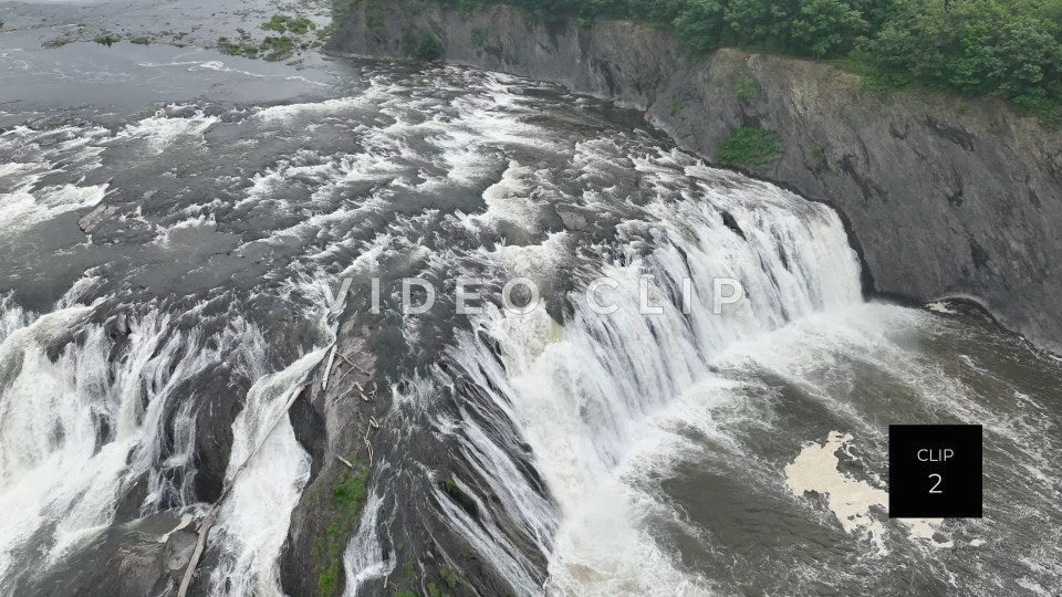 cohoes falls new york state stock video