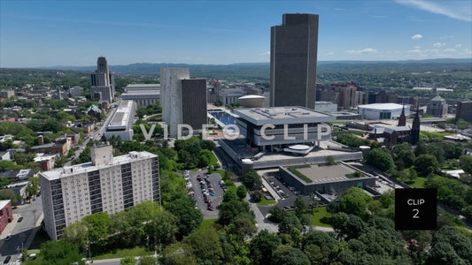 CLIP 2 - Albany, NY slow turn around Empire State Plaza