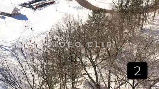 CLIP 2 - Winter Vol. 5 - People enjoying park play during Winter with snow