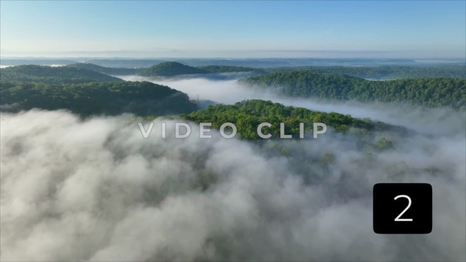 CLIP 2 - Early morning mist while camping in Norris Dam State Park in Tennessee