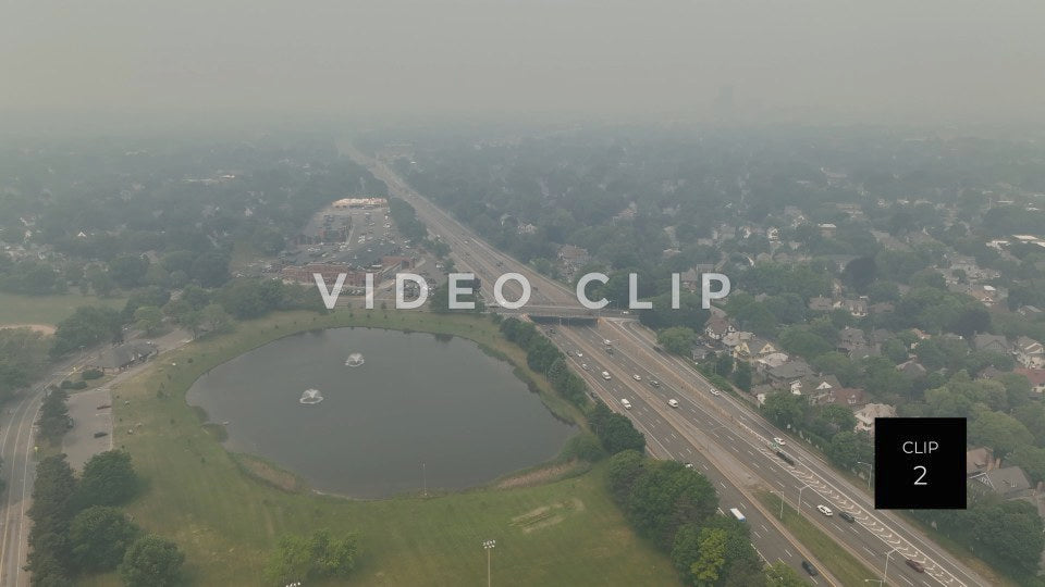 stock video canadian wildfire smoke rochester New York