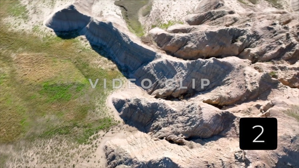 CLIP 2 - Badlands, SD making a quick spin while looking down Butte mountain side