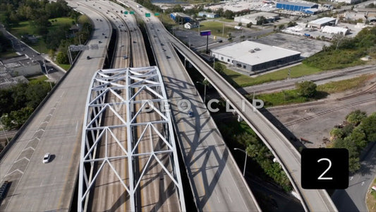 CLIP 2 - Jacksonville, FL highway interstate I-95 with bridge