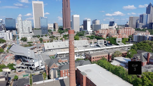 CLIP 3 - Atlanta, GA flyover Georgia Tech Stadium