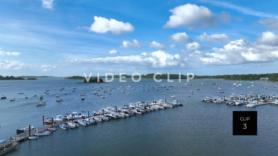 stock video boston harbor new england