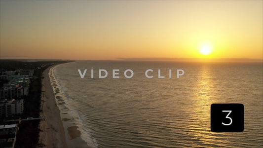 CLIP 3 - Litchfield Beach, SC beautiful sunrise over ocean with coastline