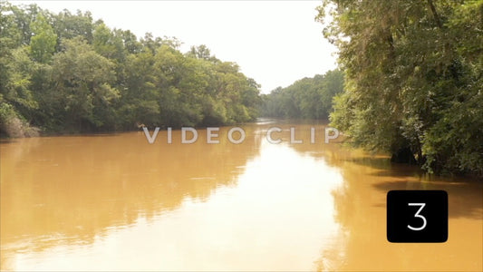 CLIP 3 - Hawkinsville, GA beautiful morning light on Okmulgee river