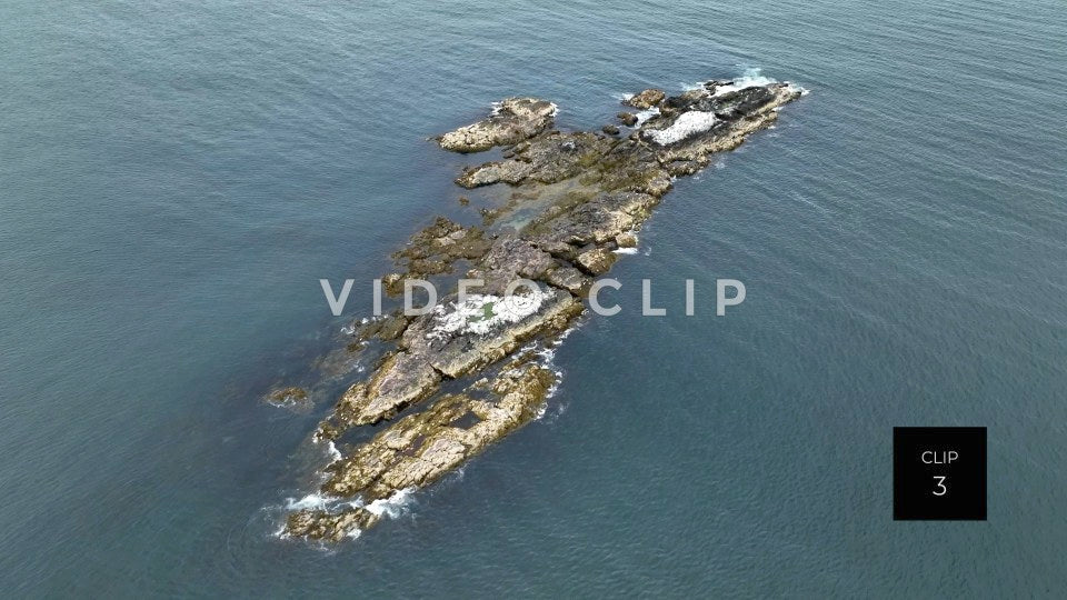 stock video Black Rock Island in Massachusetts Bay near Boston