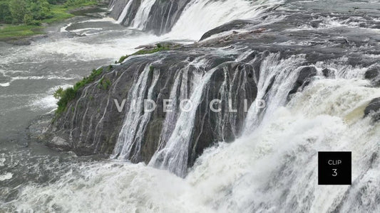 cohoes falls new york state stock video