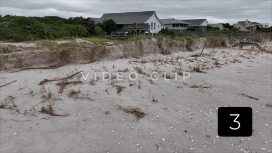 CLIP 3 - Pawleys Island, SC beach erosion caused by Hurricane Ian storm surge