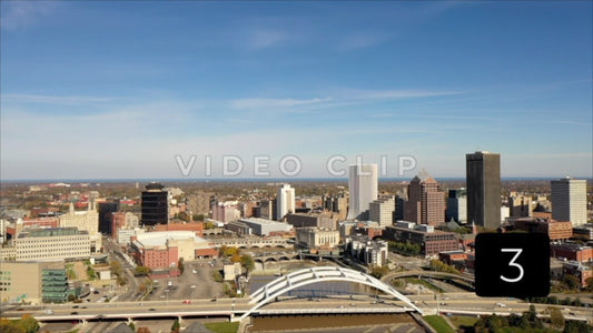 CLIP 3 - Rochester, NY Vol. 1 - downtown view from over the Genesee River