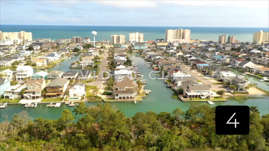 CLIP 4 - Cherry Grove Beach, SC vacation beach houses by tidal creek