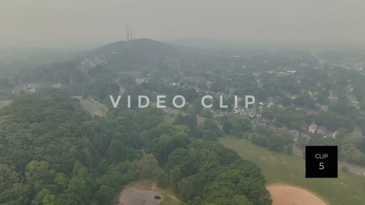 stock video canadian wildfire smoke rochester New York