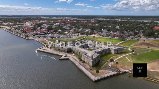 CLIP 5 - St Augustine, Florida Castillo de San Marcos National Monument