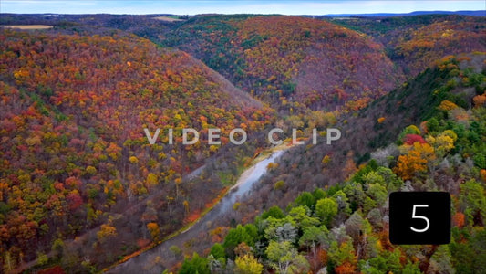 CLIP 5 - Pennsylvania Grand Canyon flight over Canyon ridge line