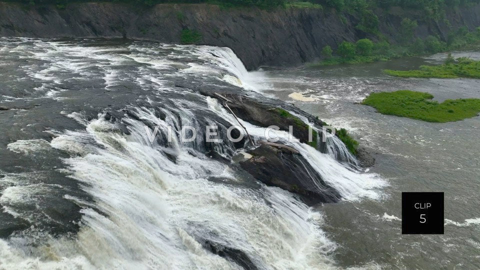 cohoes falls new york state stock video