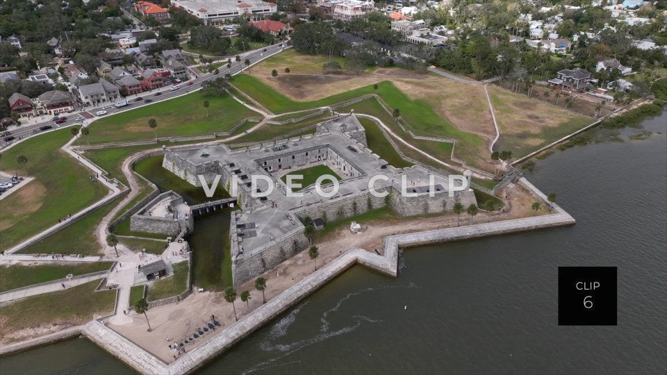 CLIP 6 - St Augustine, Florida Castillo de San Marcos National Monument