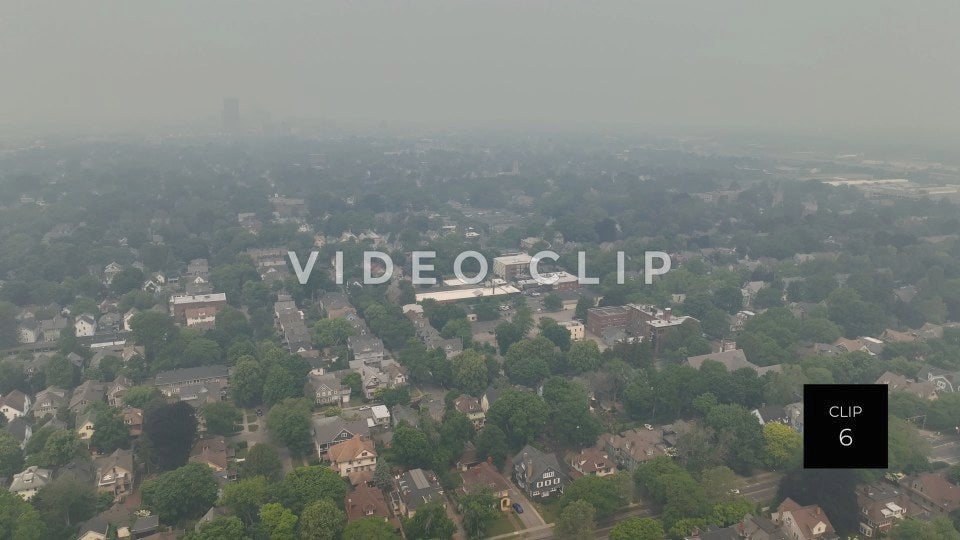 stock video canadian wildfire smoke rochester New York