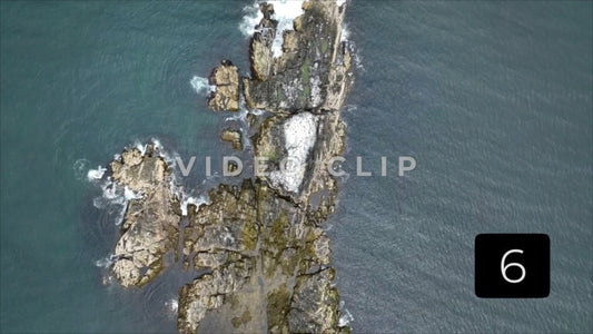 CLIP 6 - Pulling up from Rocky island with wildlife offshore in Massachusetts Bay