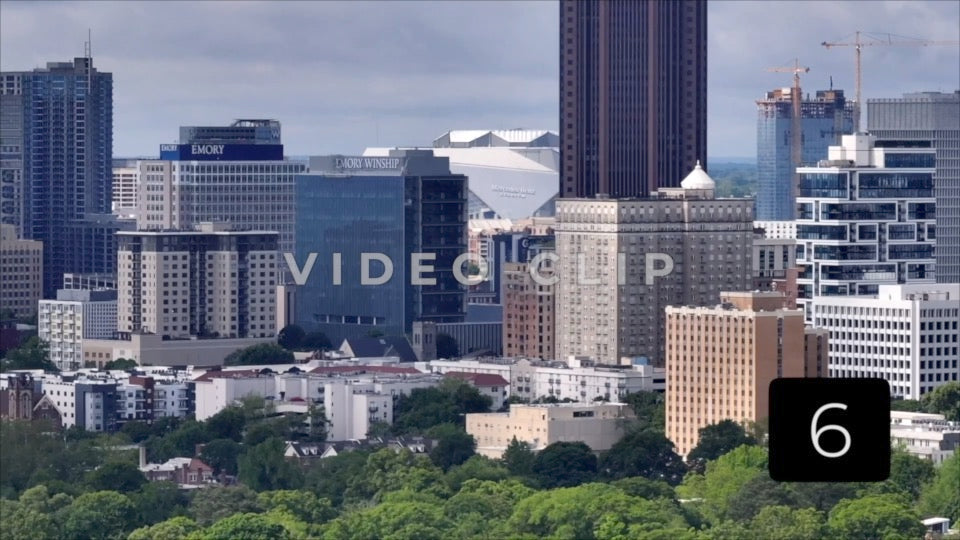 CLIP 6 - Atlanta, GA Vol. 2 - view of downtown office buildings with Mercedes-Benz Stadium