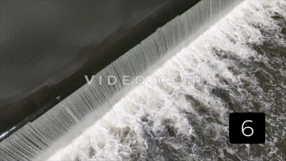 CLIP 6 - Lynchburg, VA Vol. 2 - close up of waterfall dam on James River