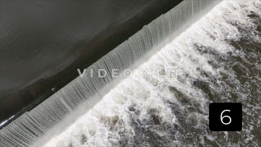 CLIP 6 - Lynchburg, VA Vol. 2 - close up of waterfall dam on James River