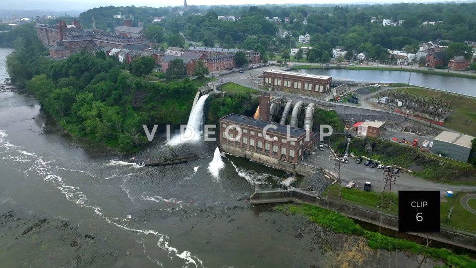 cohoes falls new york state stock video