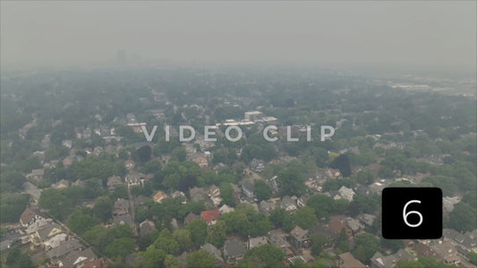 CLIP 6 - Rochester, NY Vol. 8 - Neighborhoods covered in dense smoke from Canadian forest fires