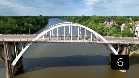 CLIP 6 - Selma, AL slow approach to Edmund Pettus Bridge at street level