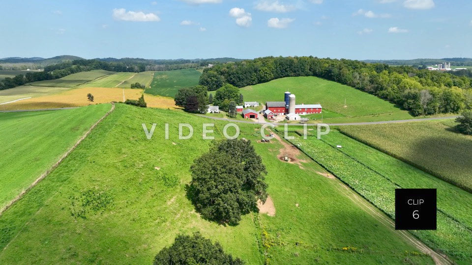 stock video farm in rolling hills